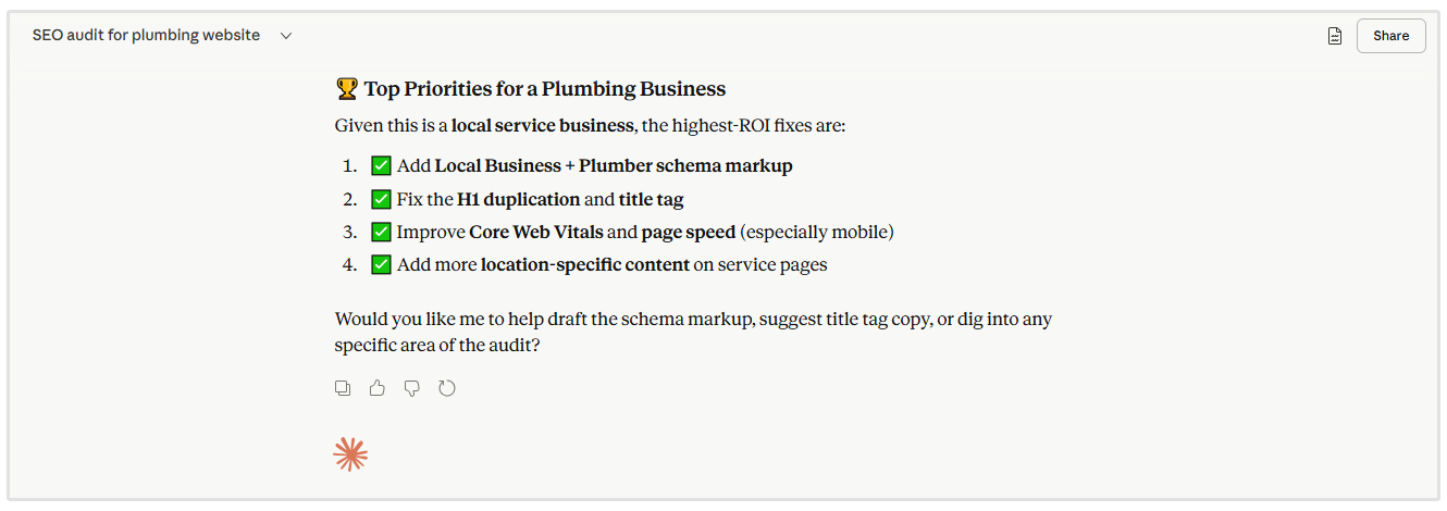 Recommendations and priorities